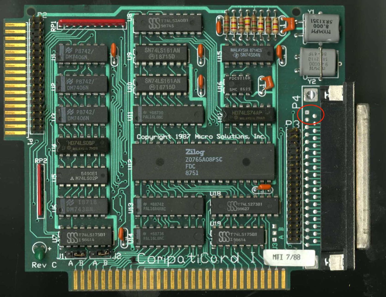 CompatiCard I (Rev C), 1987