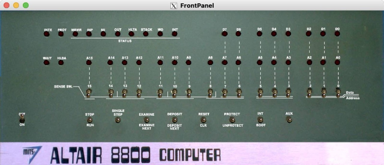 Altair 8800 Simulator (z80pack)