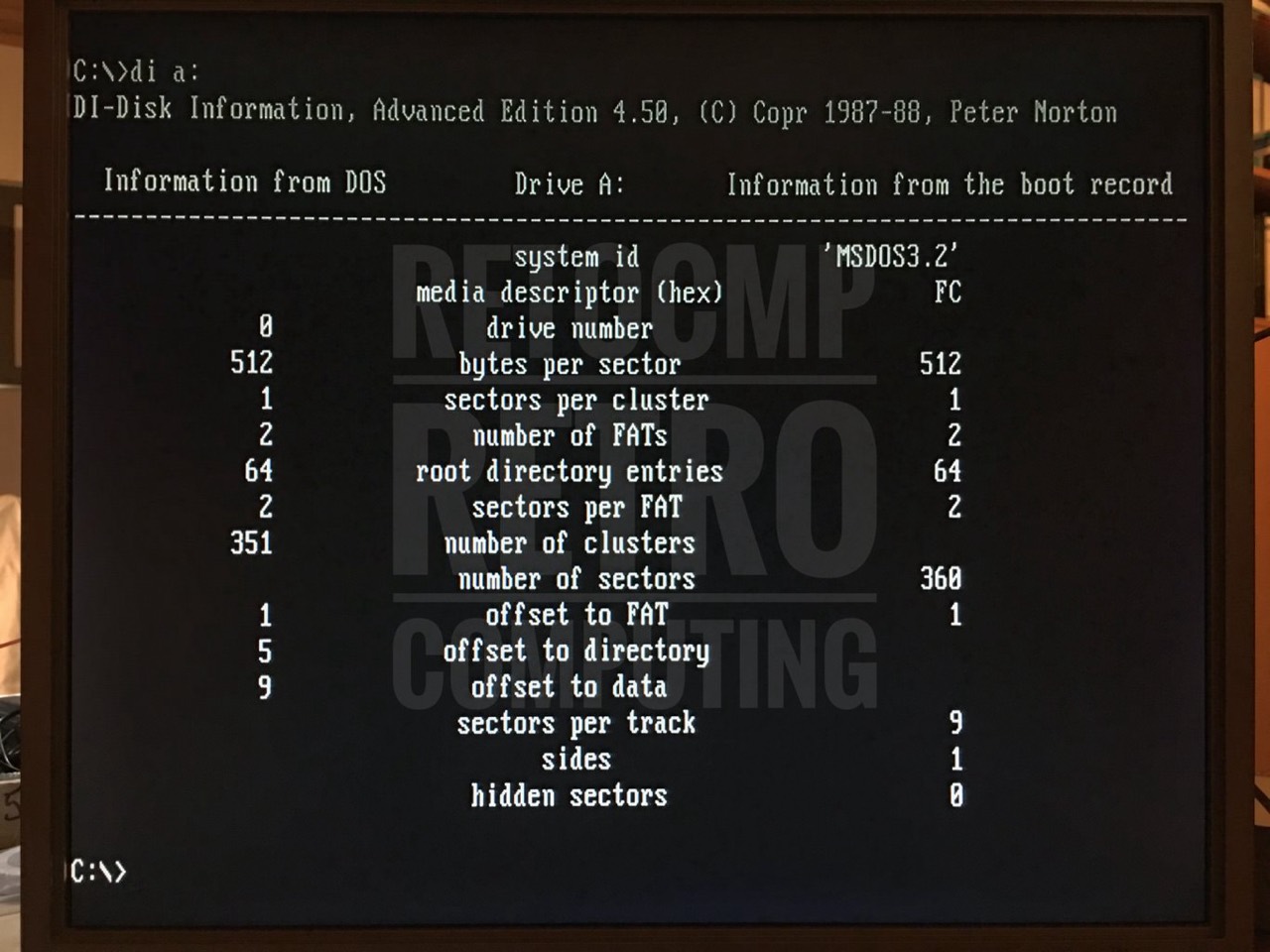 BASF 6106 / Norton Disk Information