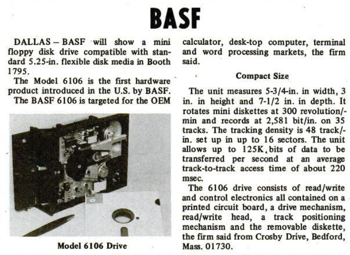 BASF 6106 / newspaper advertisement