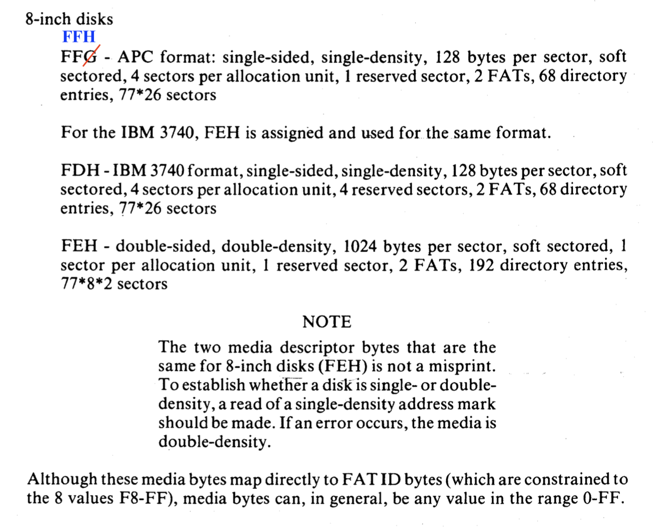 NEC APC media descriptor