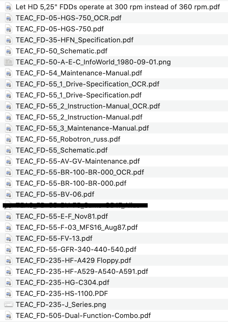 TEAC manuals, technical specifications