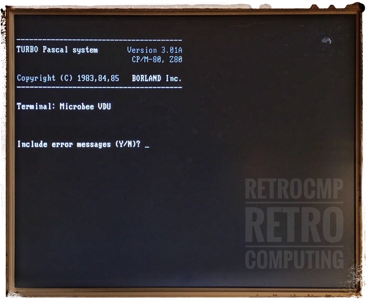 Turbo Pascal 3.01A
