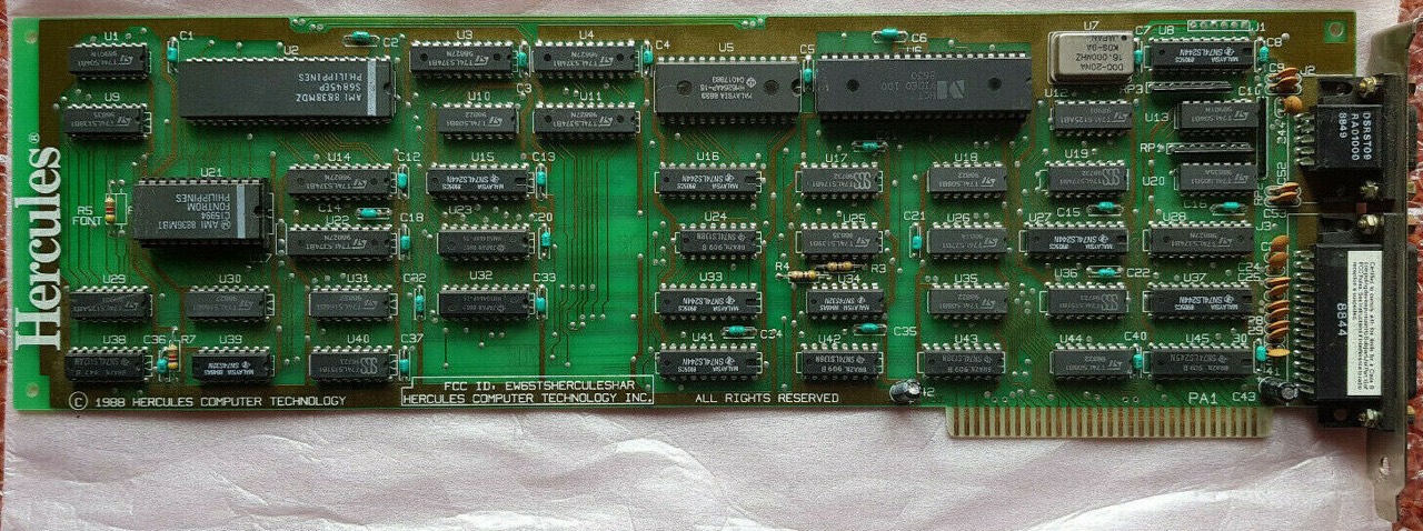 Hercules Graphics Card (HGC), GB102Z, 1988