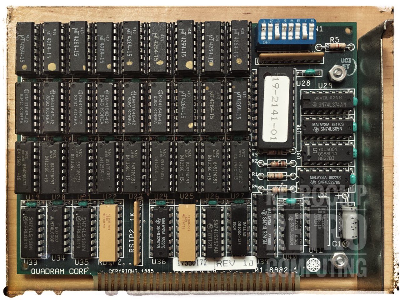 IBM 51xx Memory Expansion Card / Quadram / Short