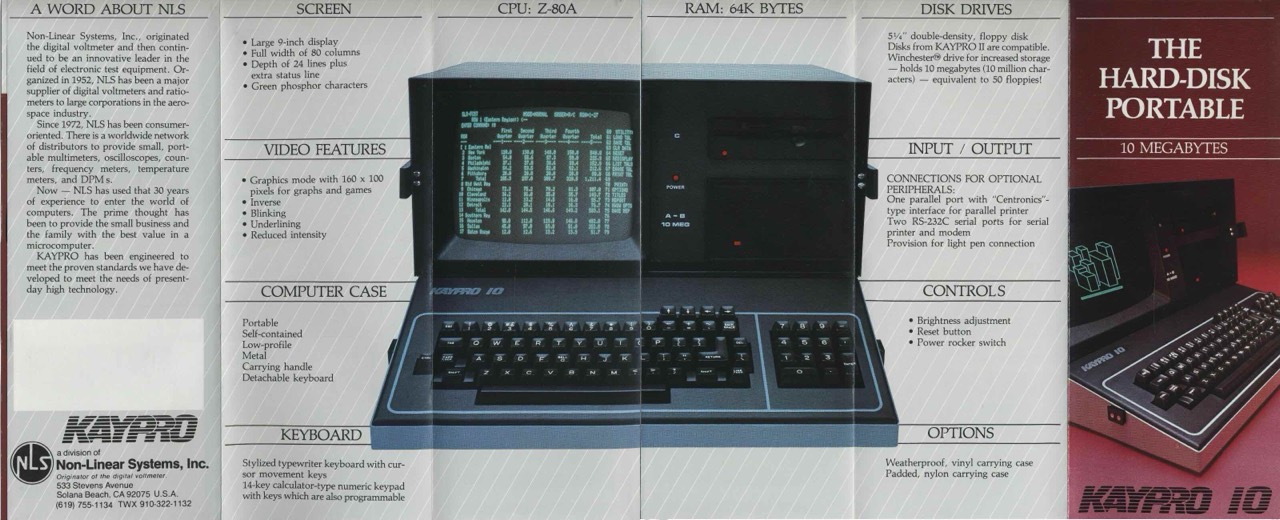 Flyer Kaypro 10