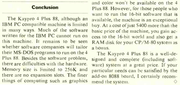 Kaypro 4 PLUS 88