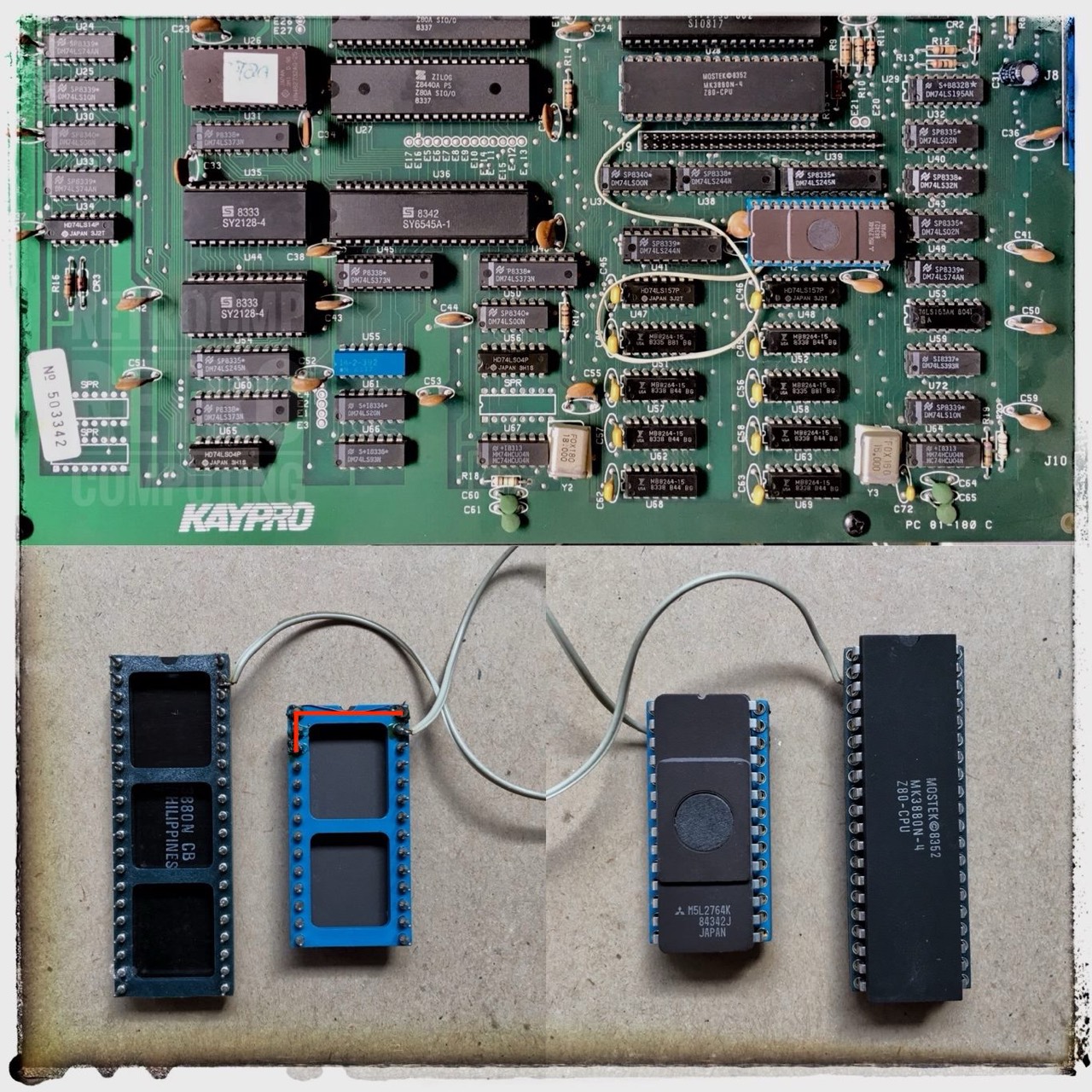 Kaypro 10 with modification