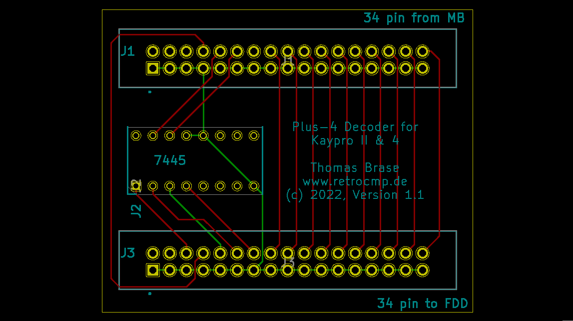 KiCad Plus-4 decoder