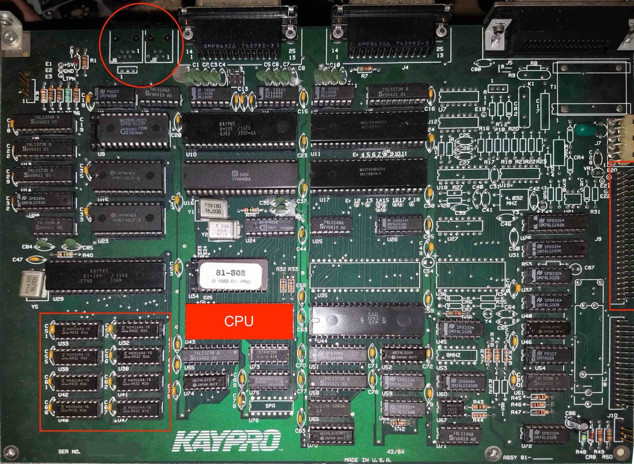 Kaypro 10/84, MB 81-583, ROM 81-302