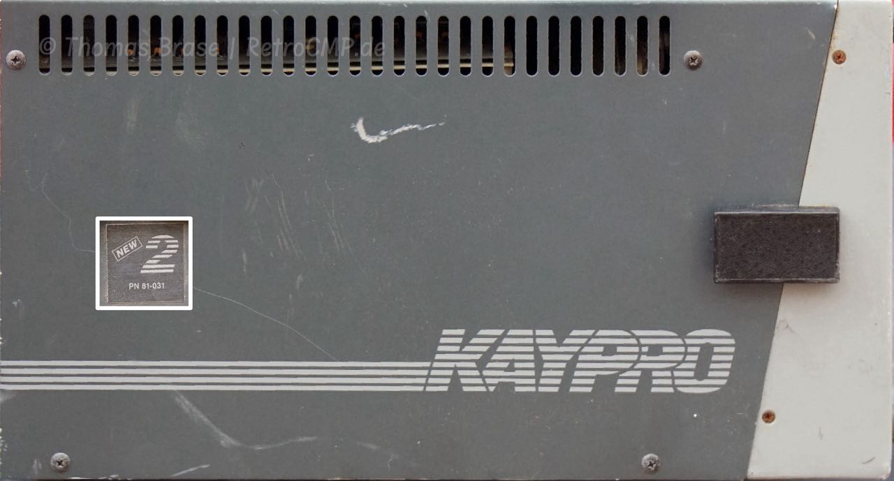 Side view, New Kaypro 2