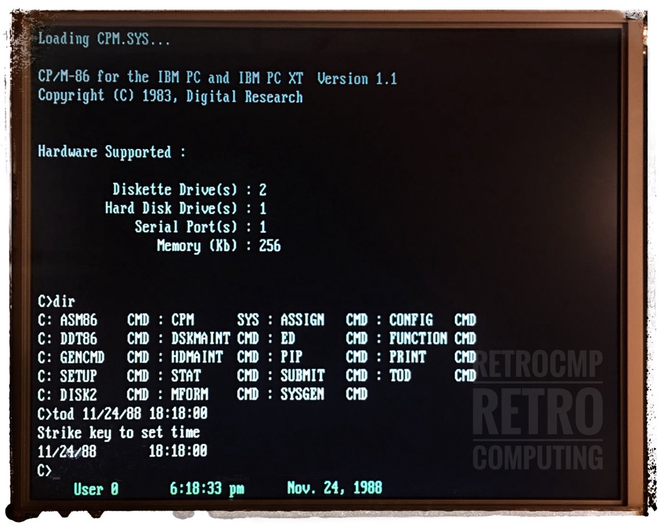 CP/M-86 on an IBM PC (2)