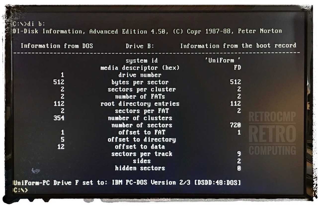 Formatting DOS floppies