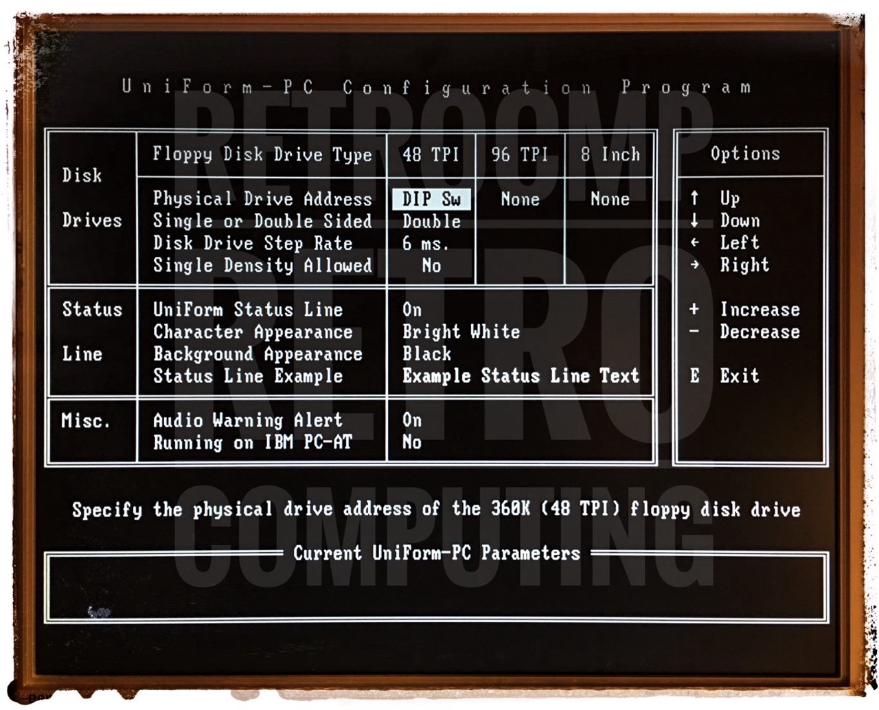 UniForm-PC v1.07, Configuration Program