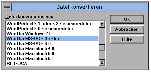 Word 6.0 file convert 3