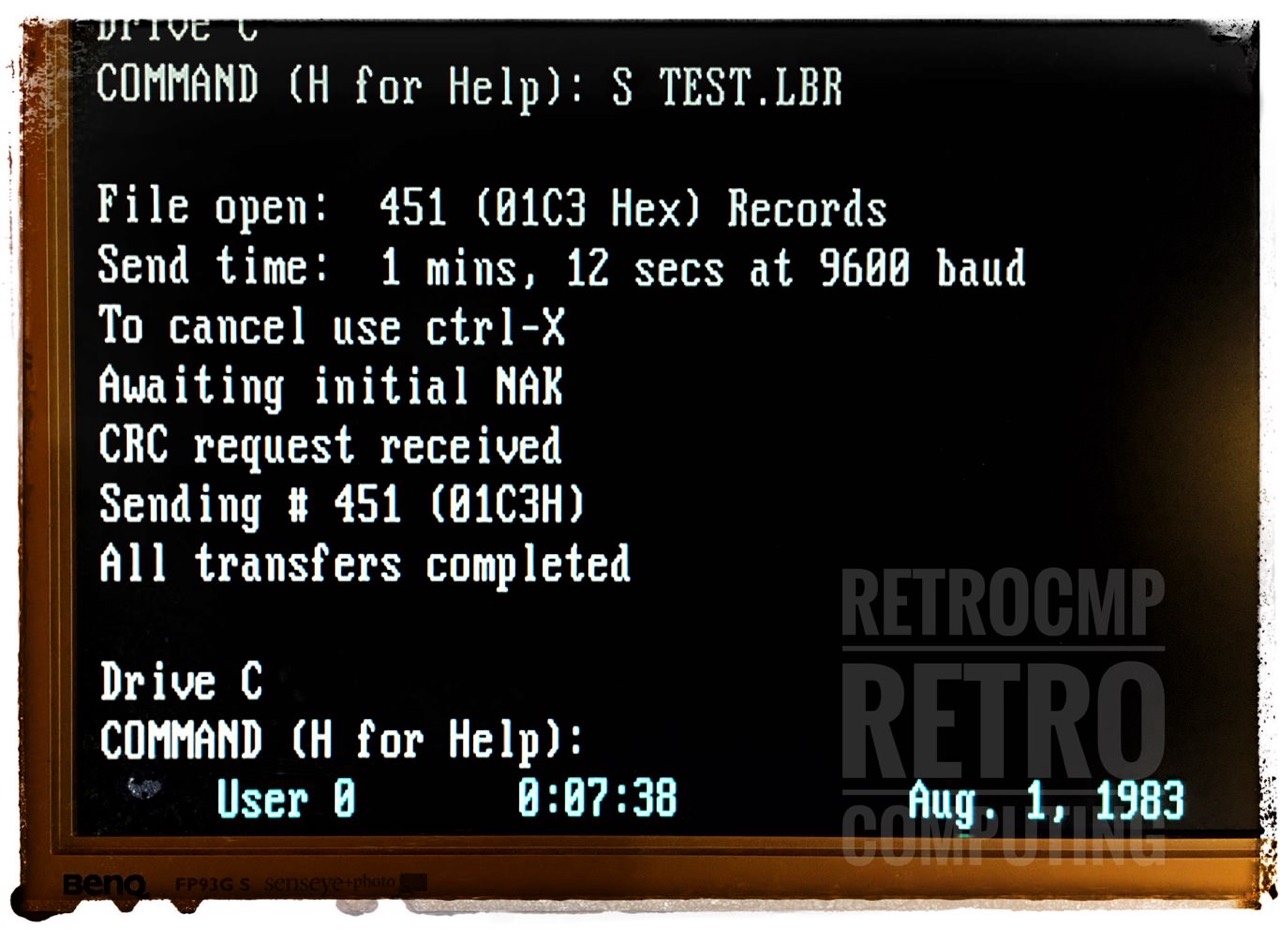 TERMINAL, downloading a LBR archive