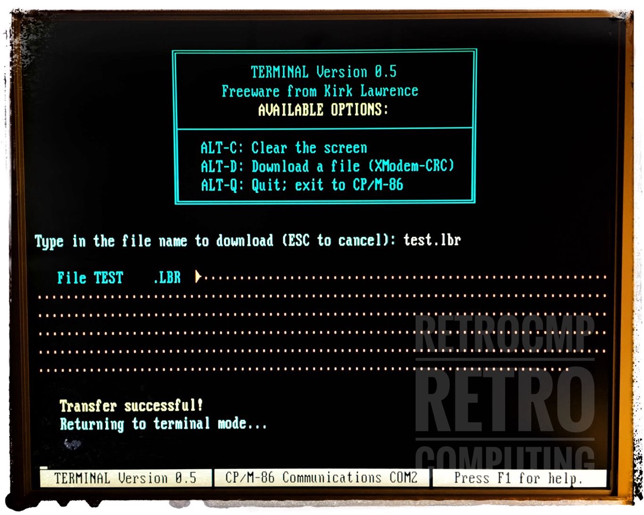 TERMINAL, downloading a LBR archive
