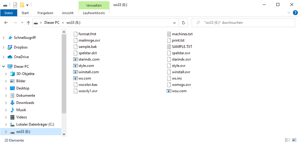 Mounting a Wordstar 3.3 Image